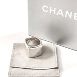 CHANEL Ring Square ring Silver925 #14.5(JP Size) Silver Women Used