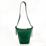 COACH Shoulder Bag 5782 Duffle 16 leather green Women Used