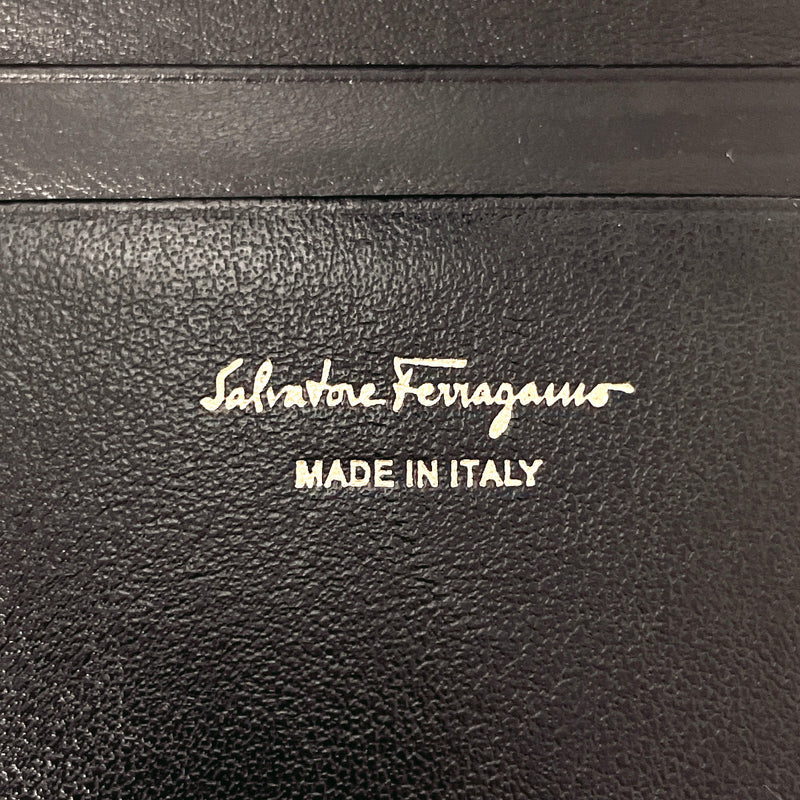 Salvatore Ferragamo wallet Gancini leather Black Women Used