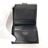 Salvatore Ferragamo wallet Gancini leather Black Women Used