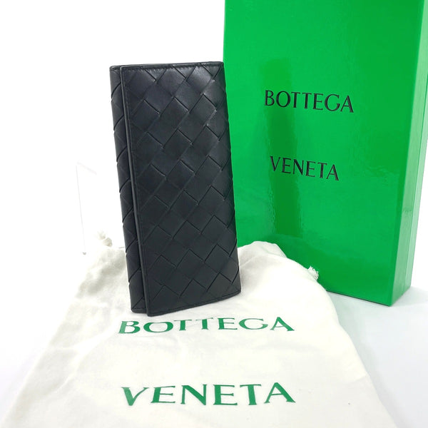 BOTTEGAVENETA Bill Compartment Intrecciato leather Black mens Second hand