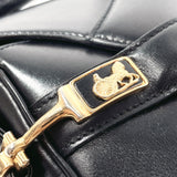 CELINE Shoulder Bag Carriage hardware leather Black Women Used