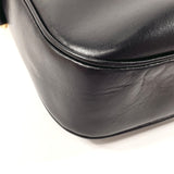 CELINE Shoulder Bag Carriage hardware leather Black Women Used