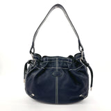 TOD’S Shoulder Bag leather Navy Women Used