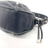 TOD’S Shoulder Bag leather Navy Women Second hand