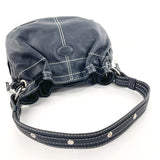 TOD’S Shoulder Bag leather Navy Women Used