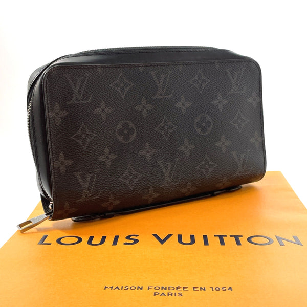 LOUIS VUITTON purse M61698 Zippy XL Monogram Eclipse Black mens Second hand