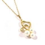 MIKIMOTO Necklace K14 Yellow Gold/Akoya Pearl gold Women Used