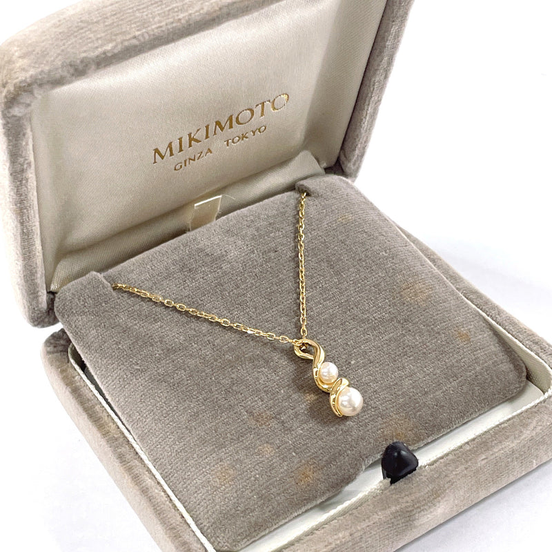 MIKIMOTO Necklace K18 yellow gold/Akoya Pearl gold Women Used