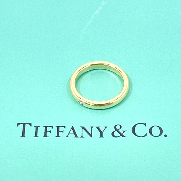 TIFFANY&Co. Ring Stacking band ring Elsa Peretti K18 yellow gold/diamond #US 4 1/4 gold Women Second hand