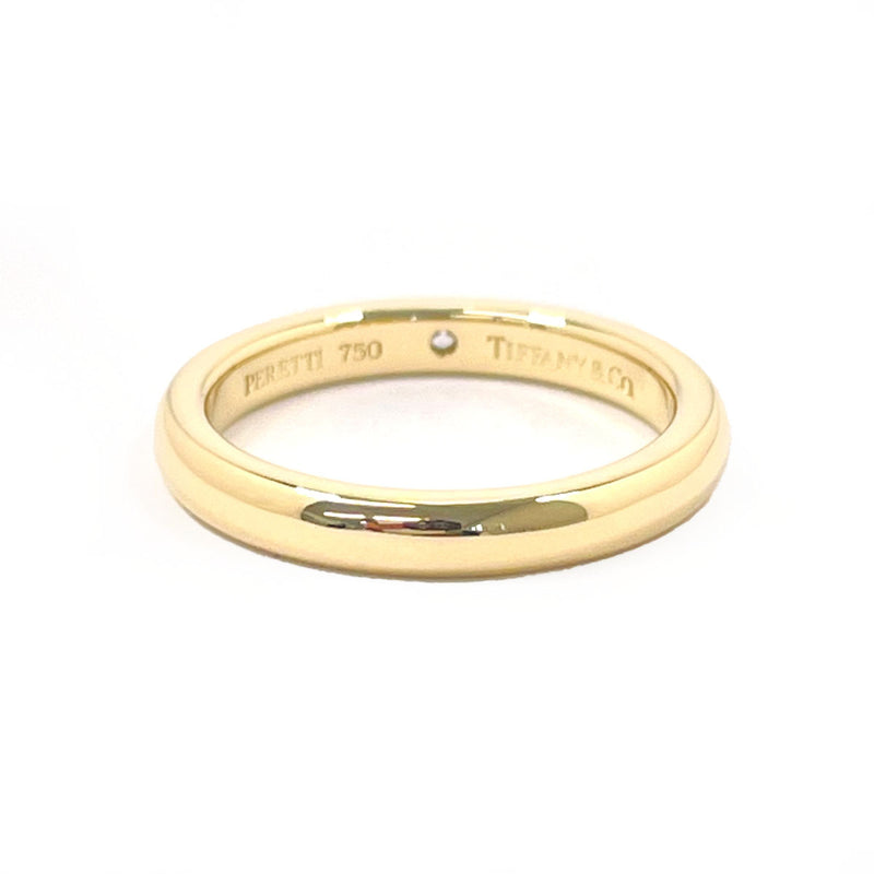 TIFFANY&Co. Ring Stacking band ring Elsa Peretti K18 yellow gold/diamond #7.5(JP Size) gold Women Used