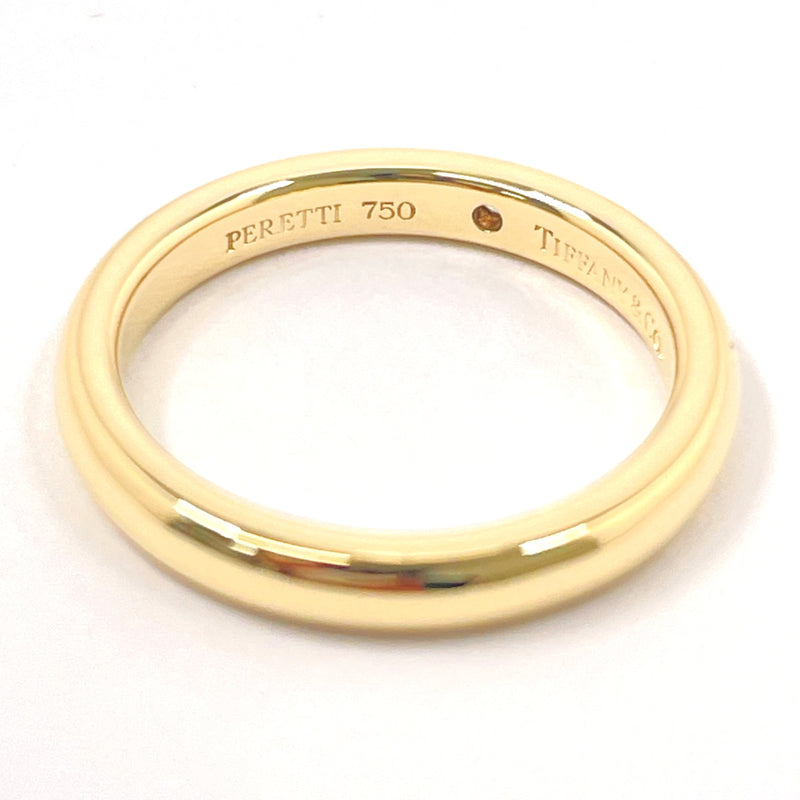 TIFFANY&Co. Ring Stacking band ring Elsa Peretti K18 yellow gold/diamond #7.5(JP Size) gold Women Used