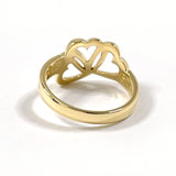 TIFFANY&Co. Ring Triple heart K18 yellow gold #9.5(JP Size) gold Women Used