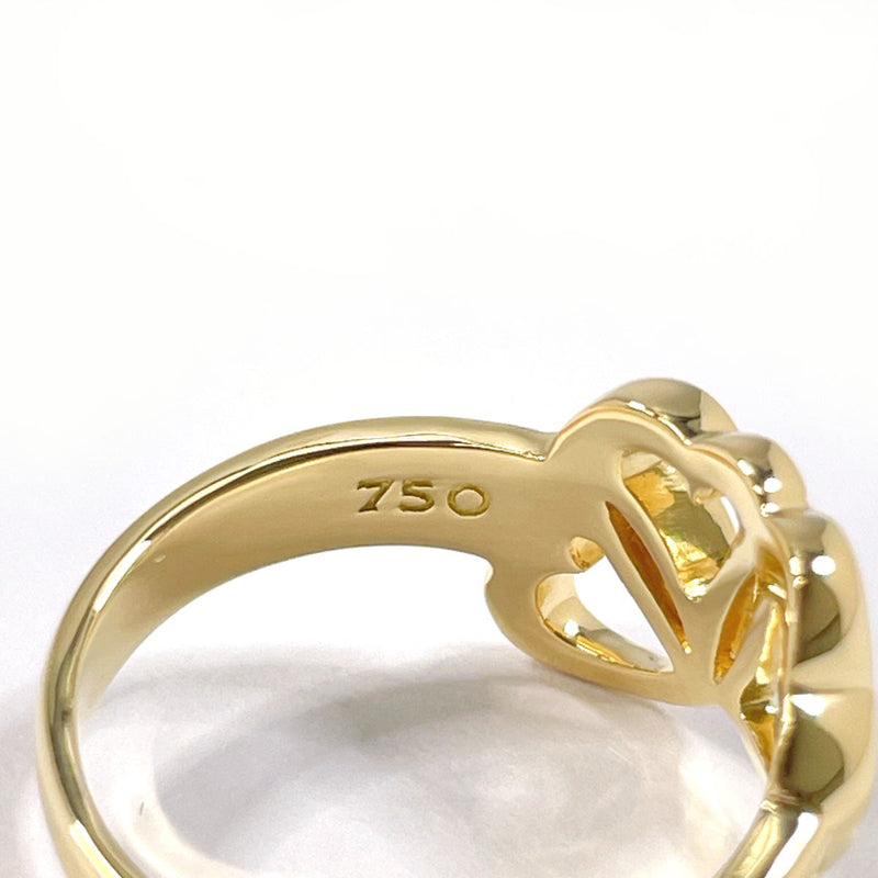 TIFFANY&Co. Ring Triple heart K18 yellow gold #9.5(JP Size) gold Women Used