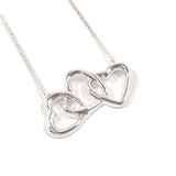 TIFFANY&Co. Necklace Triple heart Silver925 Silver Women Used