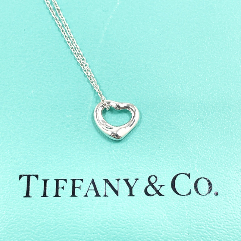 TIFFANY&Co. Necklace Open heart Elsa Peretti Silver925 Silver Women Used