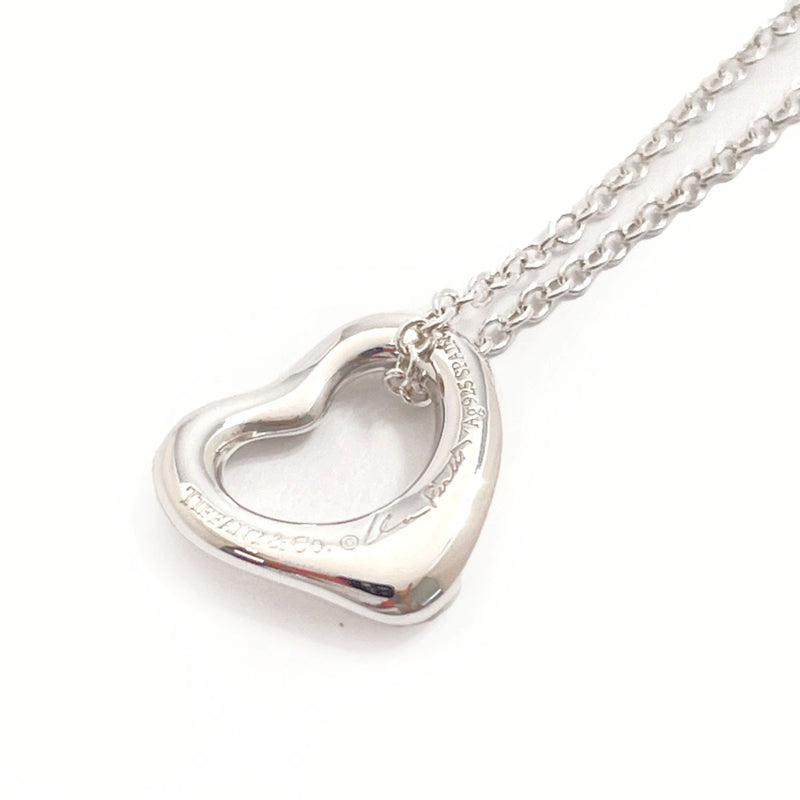 TIFFANY&Co. Necklace Open heart Elsa Peretti Silver925 Silver Women Used