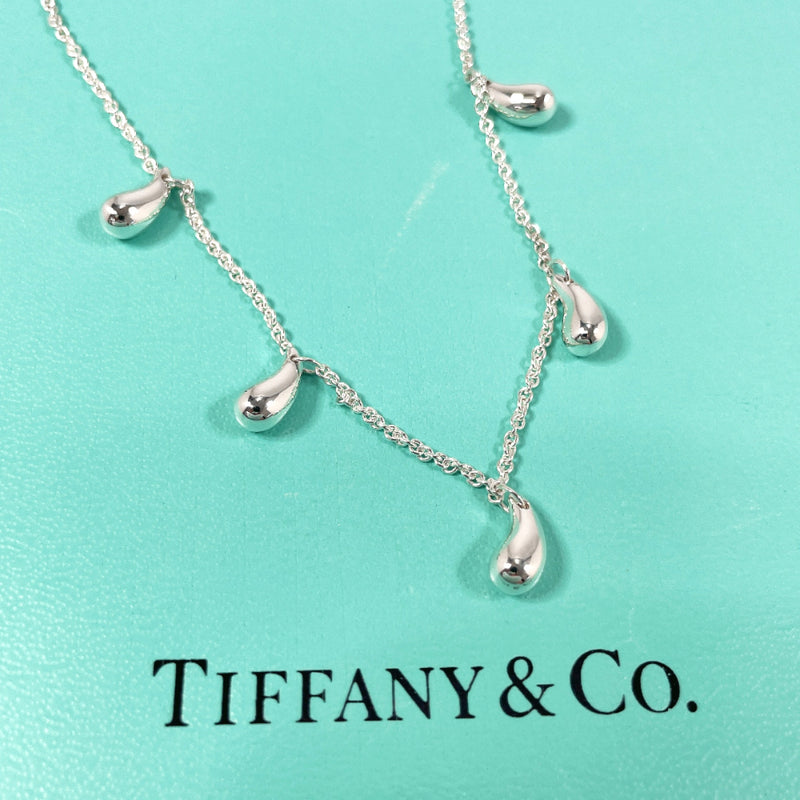 TIFFANY&Co. Necklace Teardrop 5P Elsa Peretti Silver925 Silver Women Used