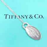 TIFFANY&Co. Necklace Return to Oval tag Silver925 Silver Women Used