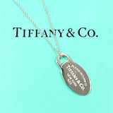 TIFFANY&Co. Necklace Return to Oval tag Silver925 Silver unisex Second hand
