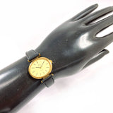 OMEGA Watches De Ville Stainless Steel/leather gold gold Women Second hand
