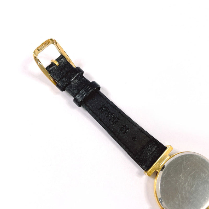 OMEGA Watches De Ville Stainless Steel/leather gold gold Women Second hand
