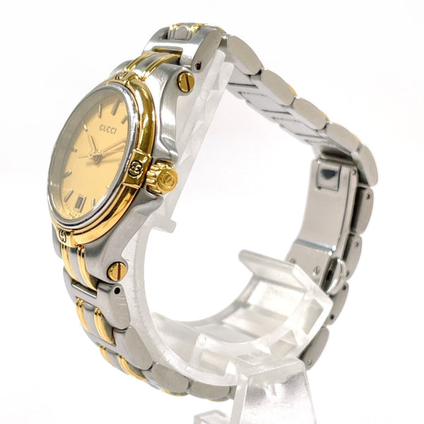 GUCCI Watches 9040L Stainless Steel/Gold Plated Silver Silver Women Used