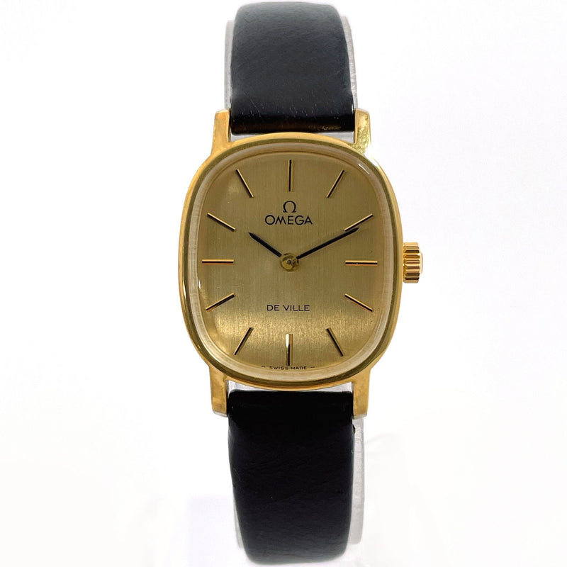 OMEGA Watches De Ville Gold Plated/leather gold gold Women Used