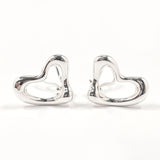 TIFFANY&Co. Earring Open heart Elsa Peretti Sterling Silver Silver Women Used