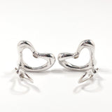 TIFFANY&Co. Earring Open heart Elsa Peretti Sterling Silver Silver Women Used