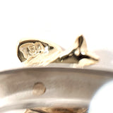 TIFFANY&Co. Pendant top Heart ribbon Silver925/K18 yellow gold Silver Silver Women Second hand
