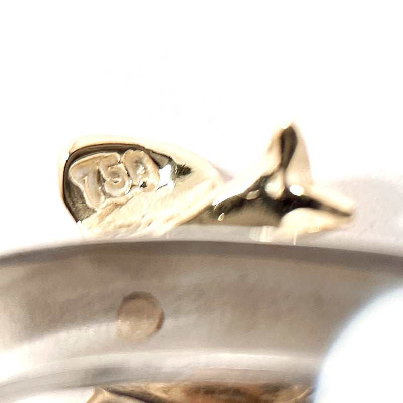 TIFFANY&Co. Pendant top Heart ribbon Silver925/K18 yellow gold Silver Silver Women Second hand