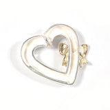 TIFFANY&Co. Pendant top Heart ribbon Silver925/K18 yellow gold Silver Silver Women Second hand