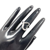 TIFFANY&Co. Ring Open heart Elsa Peretti Sterling Silver #US 4 Silver Women Second hand