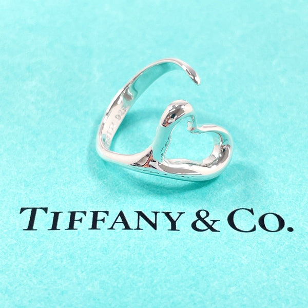 TIFFANY&Co. Ring Open heart Elsa Peretti Silver925 #US 5 3/4 Silver Women Second hand