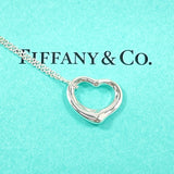 TIFFANY&Co. Necklace Open heart Elsa Peretti Silver925 Silver Women Second hand