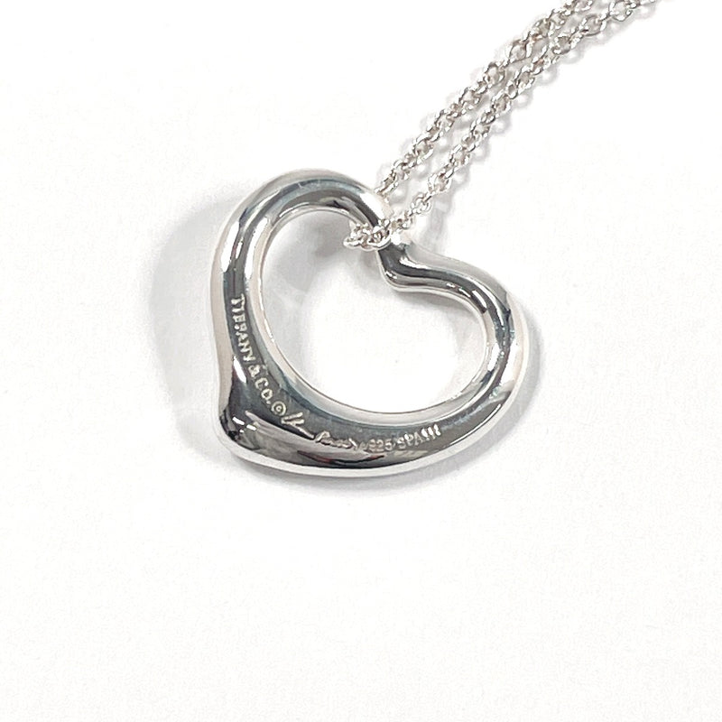 TIFFANY&Co. Necklace Open heart Elsa Peretti Silver925 Silver Women Second hand