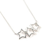 TIFFANY&Co. Necklace Triple star Silver925 Silver Women Second hand