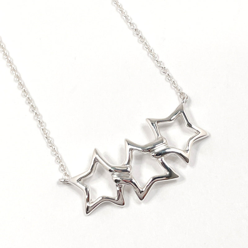 TIFFANY&Co. Necklace Triple star Silver925 Silver Women Second hand
