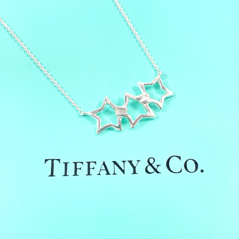 TIFFANY&Co. Necklace Triple star Silver925 Silver Women Second