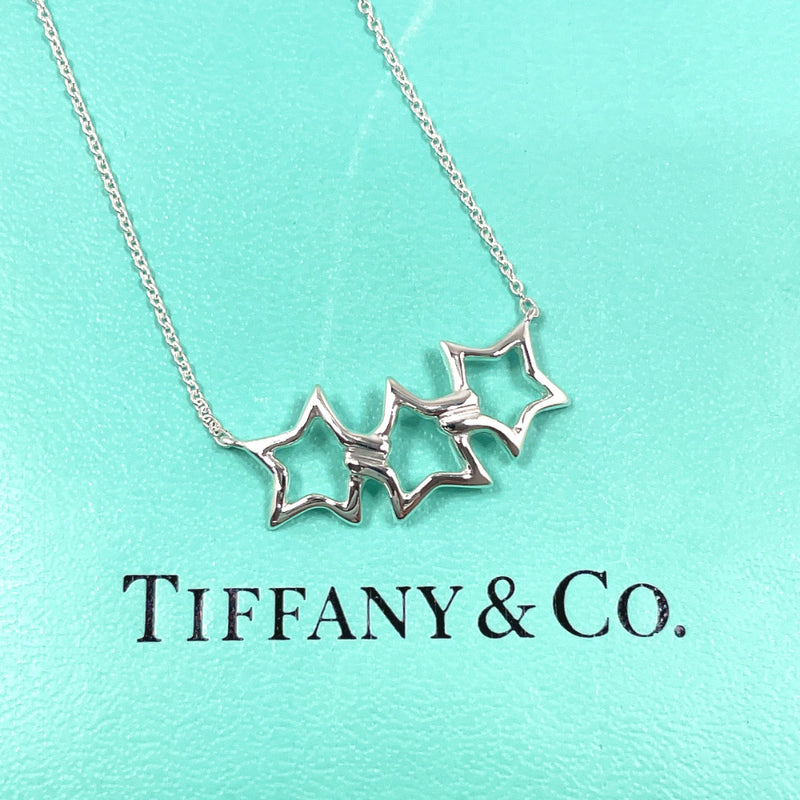 TIFFANY&Co. Necklace Triple star Silver925 Silver Women Used