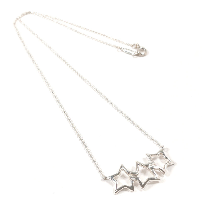 TIFFANY&Co. Necklace Triple star Silver925 Silver Women Second