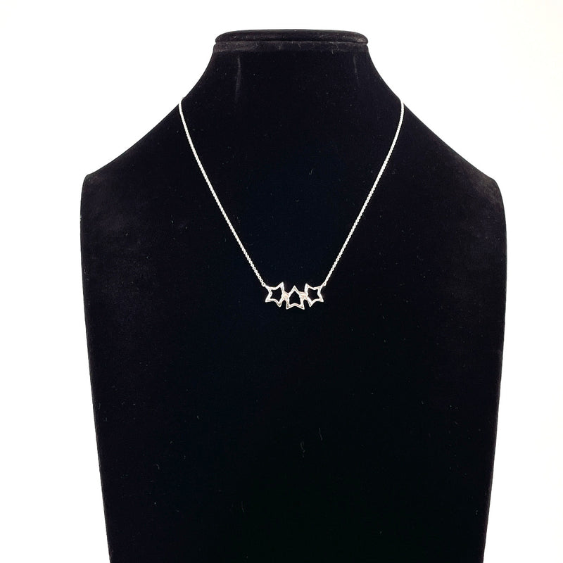 TIFFANY&Co. Necklace Triple star Silver925 Silver Women Second