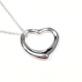 TIFFANY&Co. Necklace Open heart Elsa Peretti Silver925 Silver Women Used