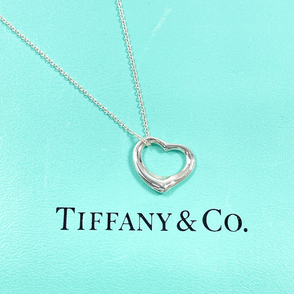 TIFFANY&Co. Necklace Open heart Elsa Peretti Silver925 Silver Women Second hand