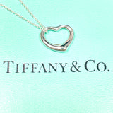 TIFFANY&Co. Necklace Open heart Elsa Peretti Silver925 Silver Women Used