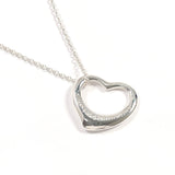 TIFFANY&Co. Necklace Open heart Elsa Peretti Silver925 Silver Women Second hand