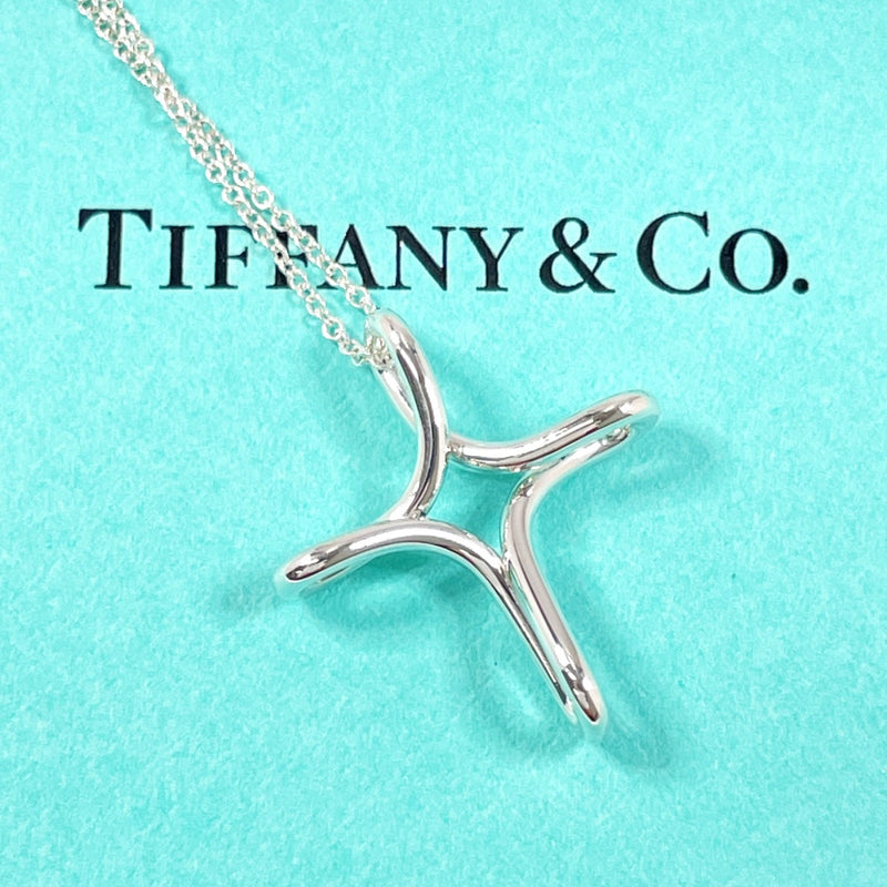 TIFFANY&Co. Necklace Infinity cross Elsa Peretti Silver925 Silver Women Second hand