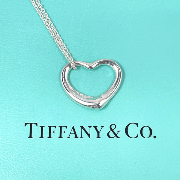 TIFFANY&Co. Necklace Open heart Elsa Peretti Silver925 Silver Women Used