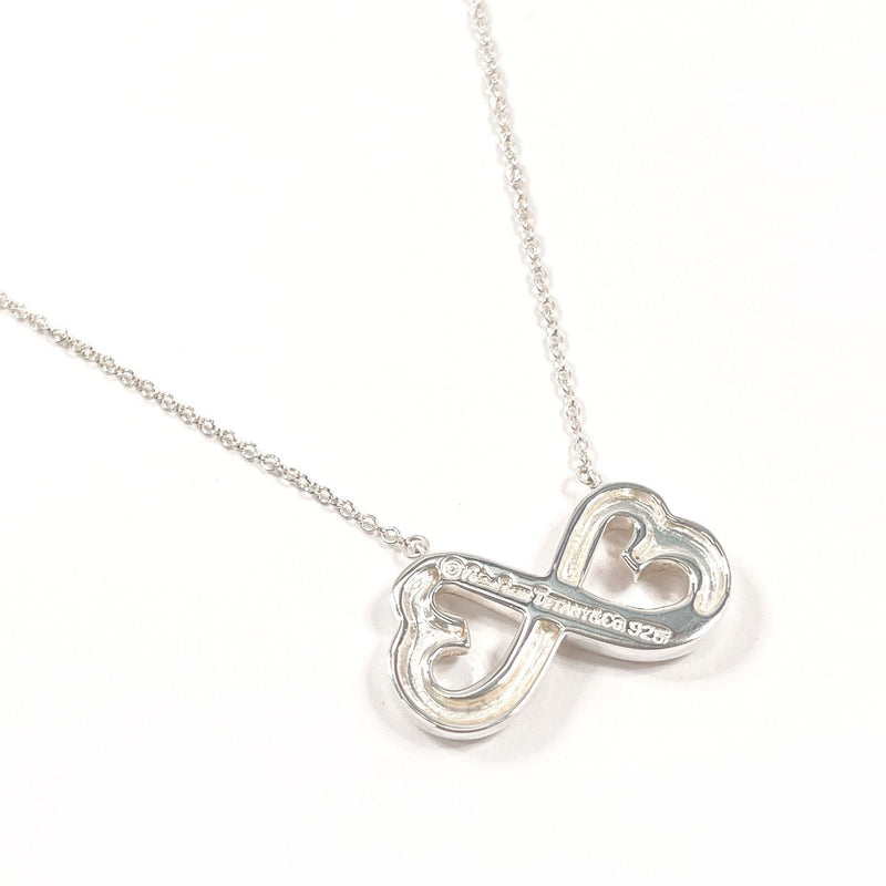 TIFFANY&Co. Necklace Double rubbing heart Paloma Picasso Silver925 Sil ...